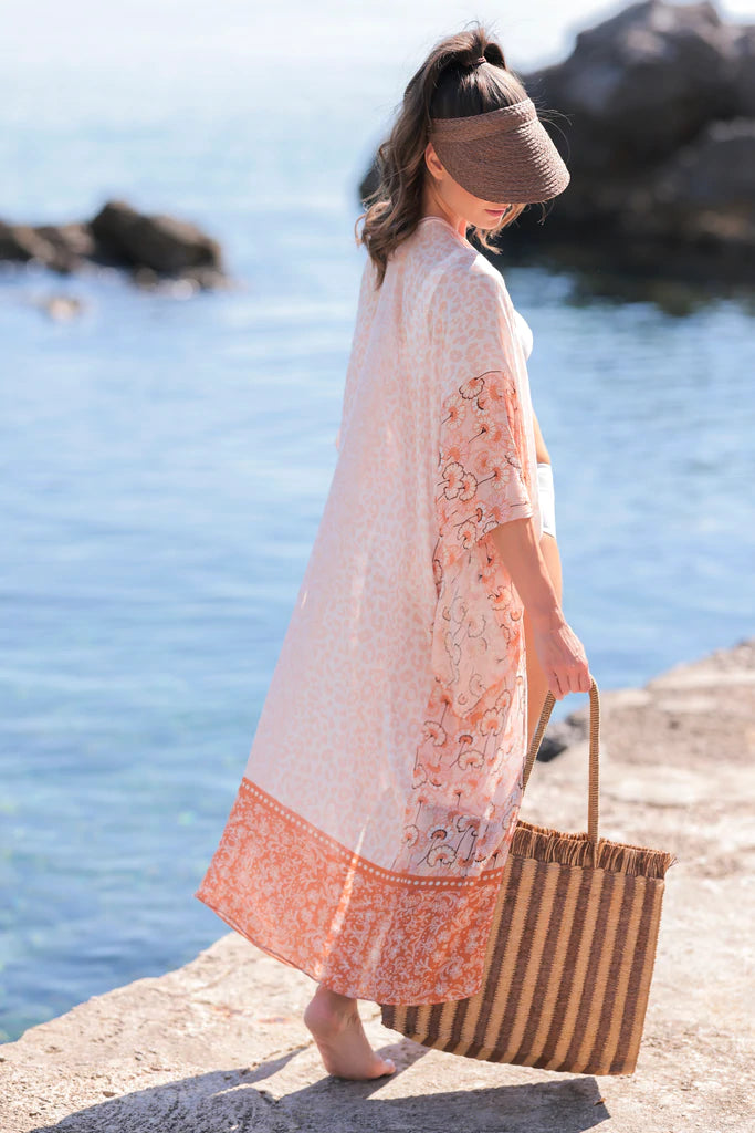 Martha Kimono Cover-Up, Blush