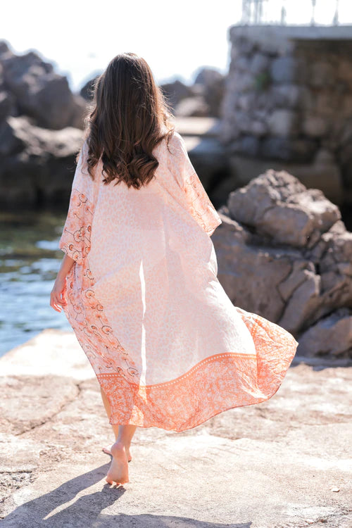 Martha Kimono Cover-Up, Blush