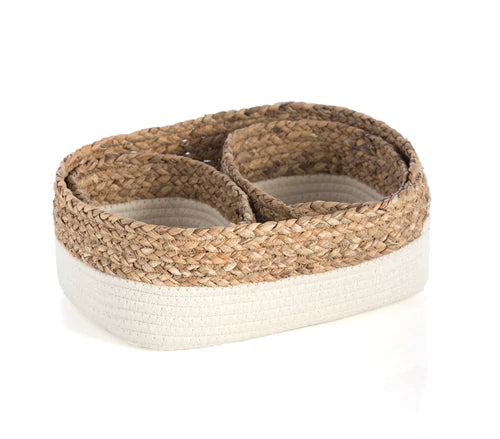 Walton Organizer Baskets, Ivory, Set of (3)