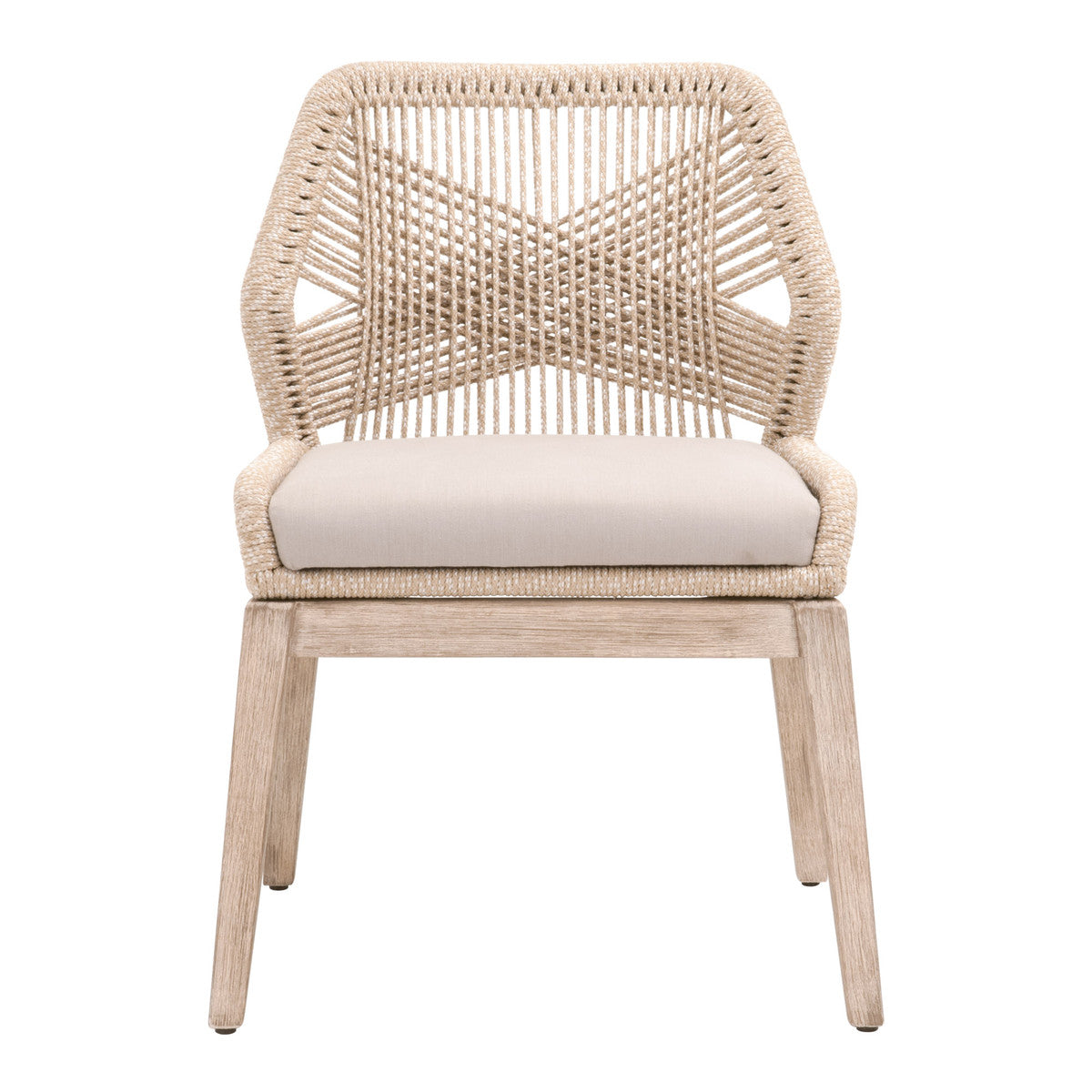X Rope Dining Chair Sand Set of (2)