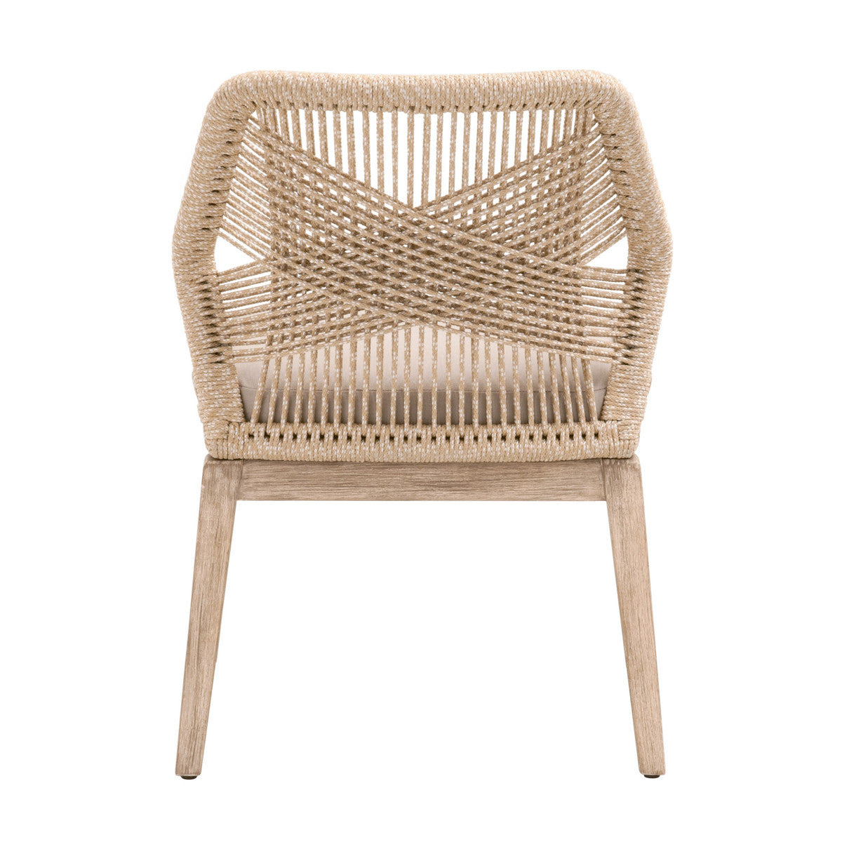 X Rope Dining Chair Sand Set of (2)
