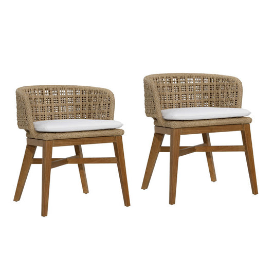 Rich Outdoor Dining Chairs Set of 2