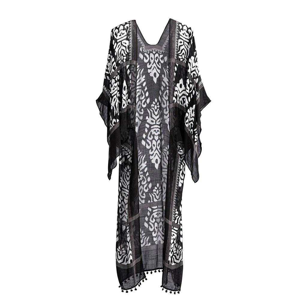 Rhima Kimono Cover-Up, Black