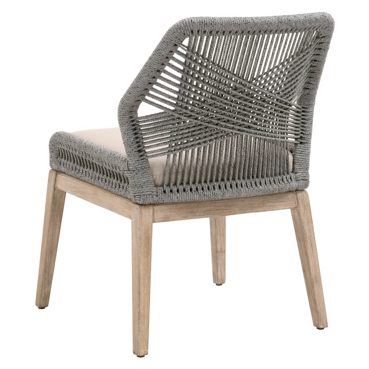 X Rope Dining Chair Platinum Set of (2)