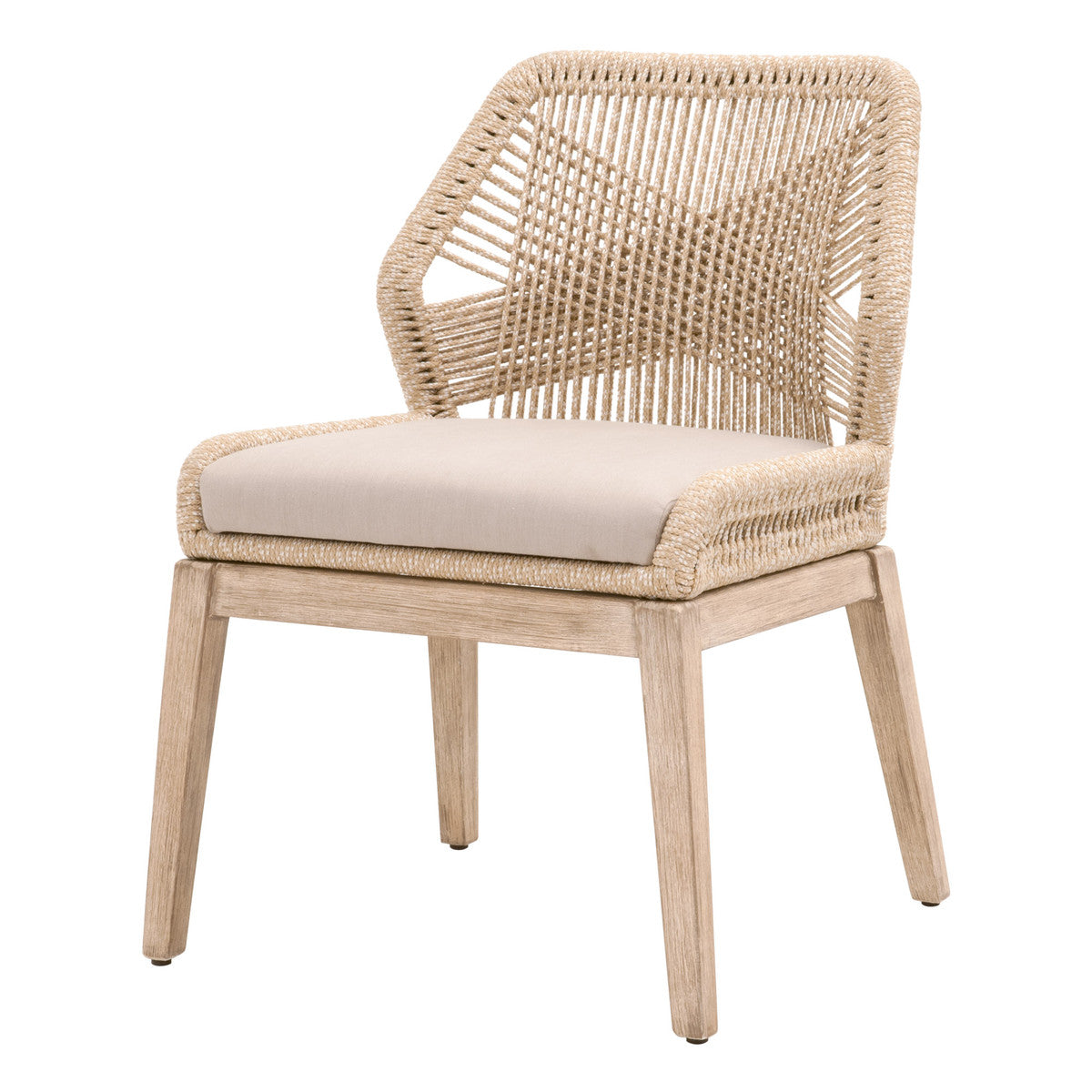 X Rope Dining Chair Sand Set of (2)