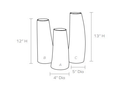 Aidan Vase Set of (3)