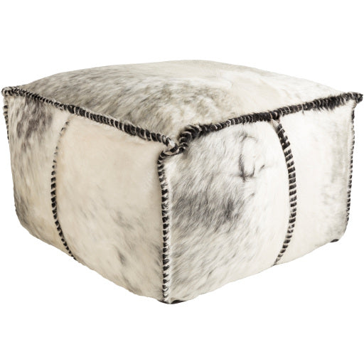 Granger Hair on Hide Ottoman