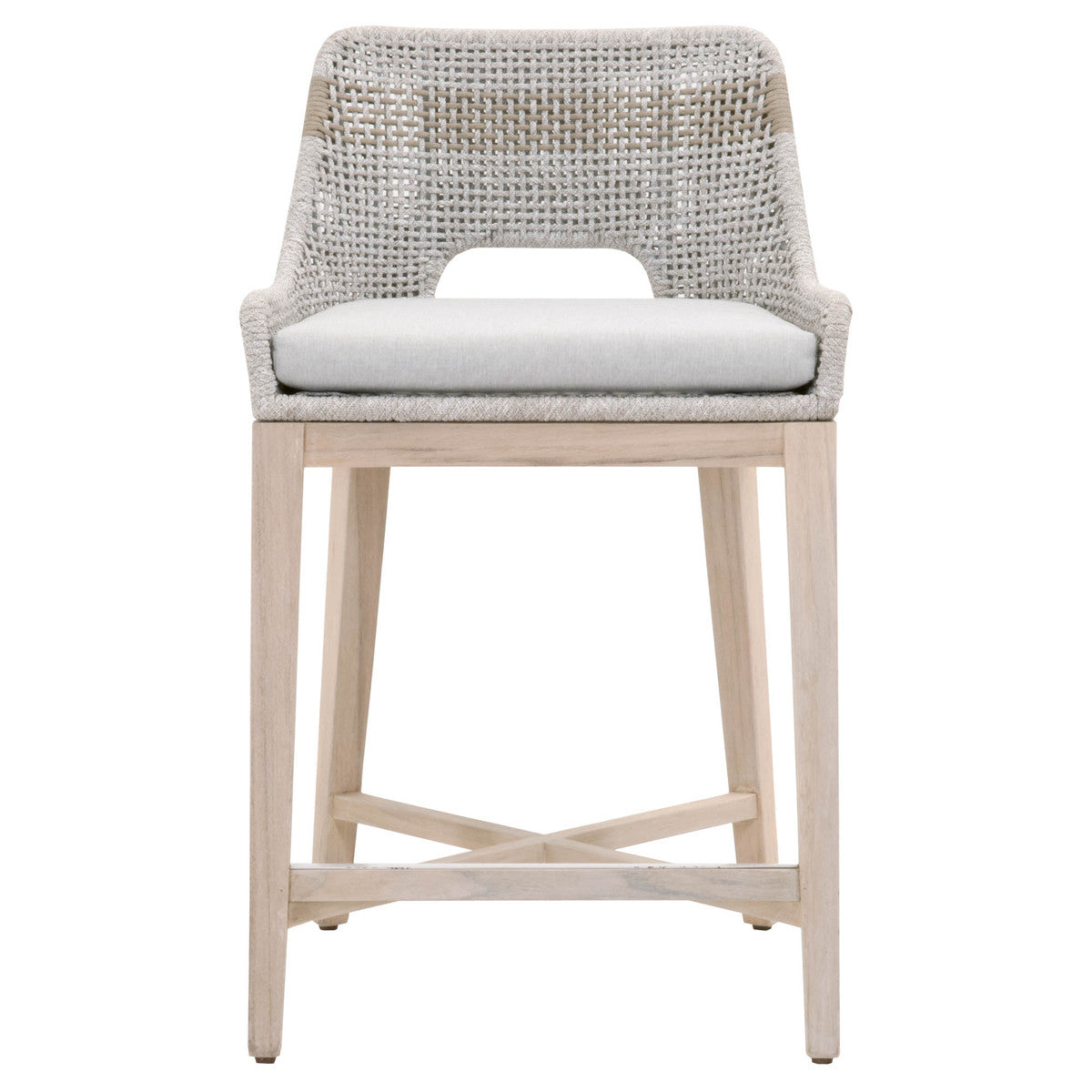 Strie Outdoor Counter Stool - Taupe