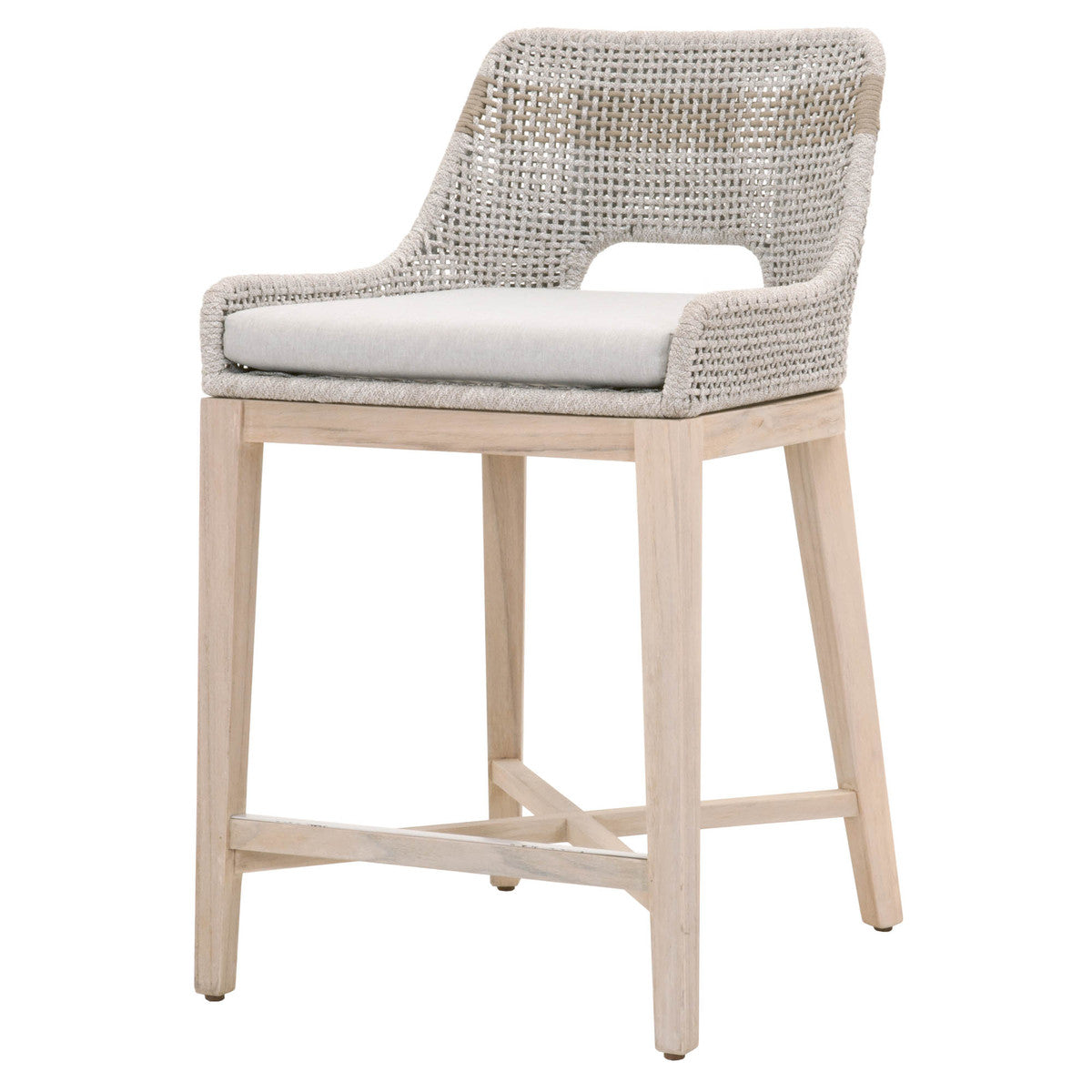 Strie Outdoor Counter Stool - Taupe